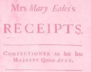 Photo- An image of the cover for Mrs. Mary Eales's Receipts Cookbook